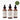 Three bottles of Medite Invictus rosemary hair oil for thinning hair