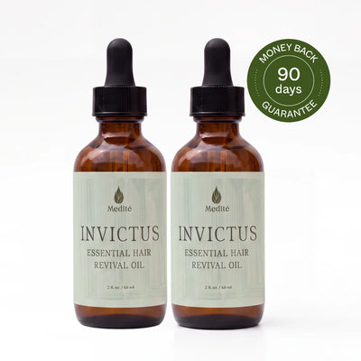 Medítē Invictus rosemary hair oil for thinning hair and scalp care