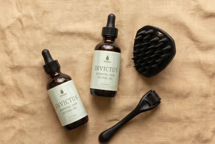 Invictus scalp oil bottle